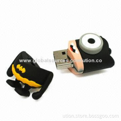 Cartoon USB Flash Drive with 512MB to 16GB Storage Capacity and Ten Years Data Retention